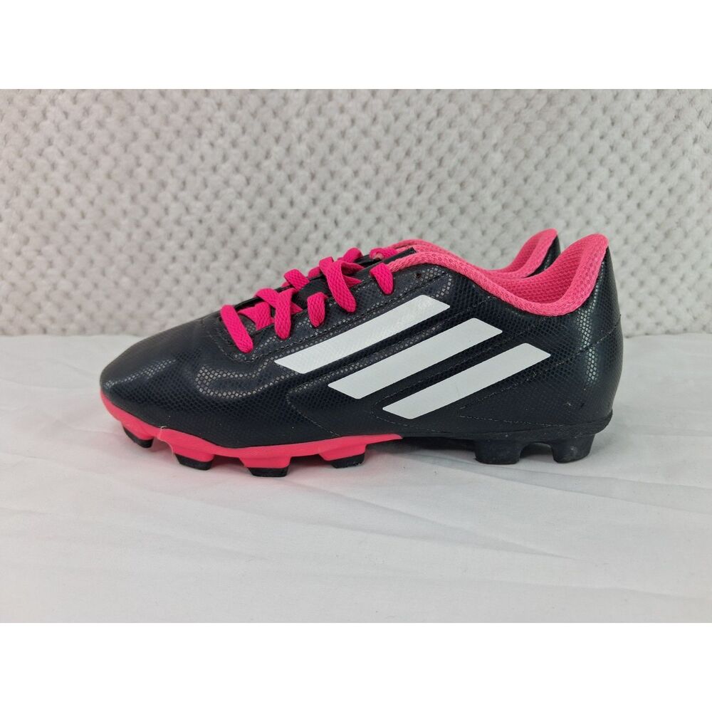 Adidas Boys 4 Conquisto FG Pink Soccer Cleats*READ*